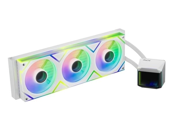 XPG LEVANTE II 360, Alt-i-ett væskekjøler, 12 cm, Hvit