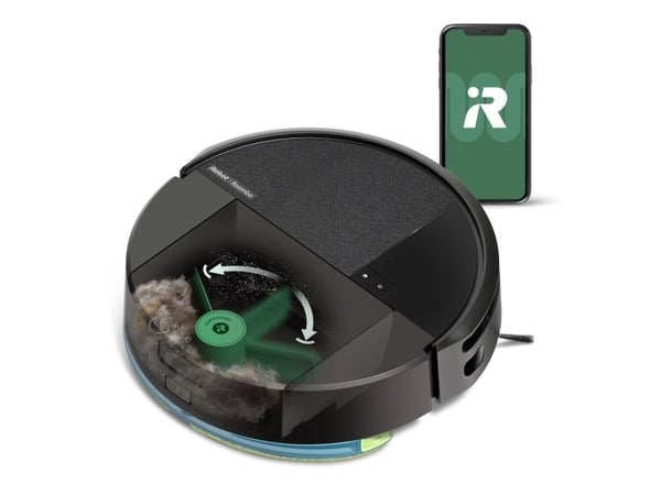 iRobot Roomba 205 DustCompactor robotstøvsuger med gulvmopping - svart