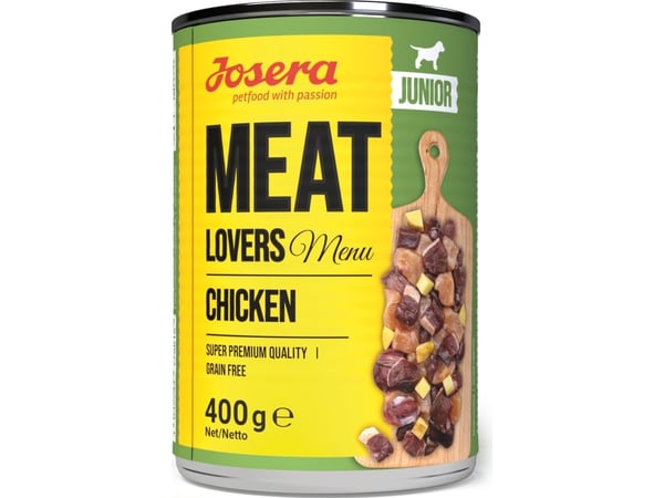Josera Meat Lovers Junior meny kylling 400 g (30003366) Josera Meat Lovers Junior meny kylling 400 g (30003366)