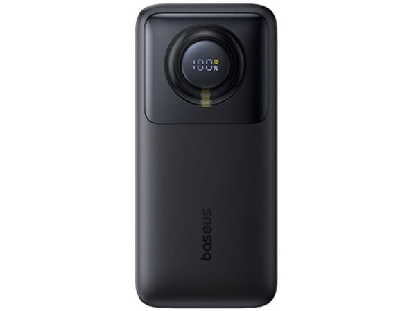 Baseus Powerbank Free2Pull 20000mAh 65W + sisäänrakennettu USB-C-kaapeli 70cm (musta)