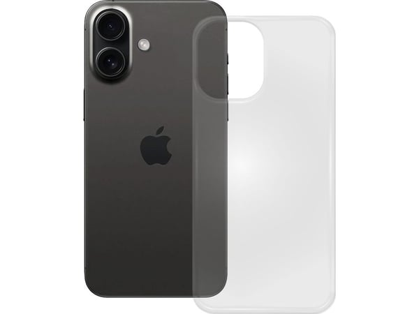 PEDEA 50160986, Suojus, Apple, iPhone 16, 15,5 cm (6.1"), Läpinäkyvä