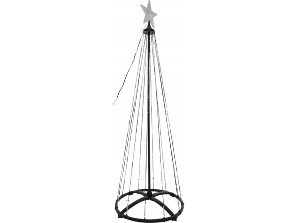 Christmas decoration CHOINKA DEKORACYJNA 154LED RGB 150CM BLACK Christmas decoration CHOINKA DEKORACYJNA 154LED RGB 150CM BLACK