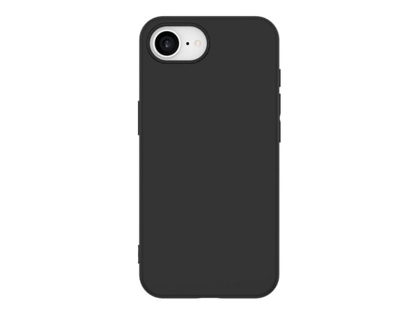 eSTUFF Infinite Vienna - Baksidedeksel for mobiltelefon - 100% recycled plastic - termoplast-polyuretan (TPU) - svart - for Apple iPhone 16e