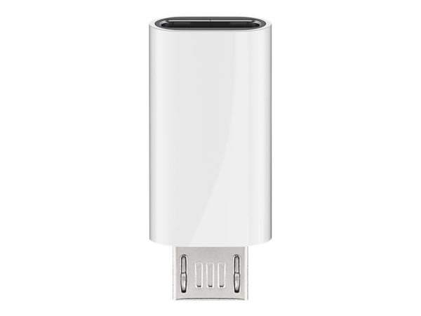 goobay - USB-sovitin - Micro-USB Type B (han) til 24 pin USB-C (hun) - USB 2.0 - hvid
