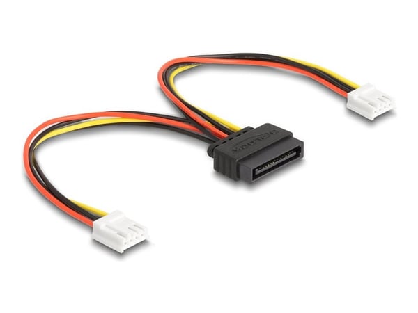 Delock - Strømadapter - SATA-strøm (hann) til 4-pin mini-strømkontakt (hunn) - 15 cm