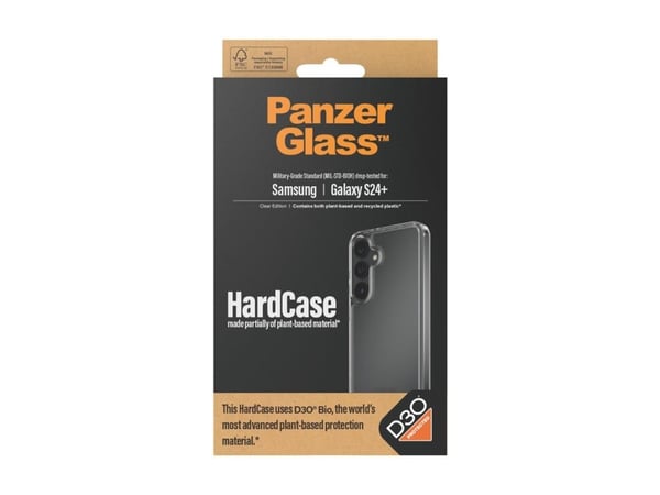 PanzerGlass HardCase - Clear Edition - baksidedeksel for mobiltelefon - MagSafe-samsvar - D3O Bio, plastikk - gjennomsiktig - for Samsung Galaxy S24+