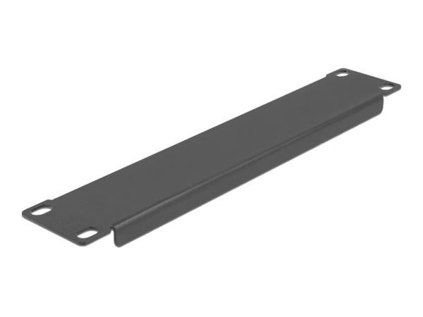 Delock - Dekkepanel for rackavskjerming - svart - 1U - 10"