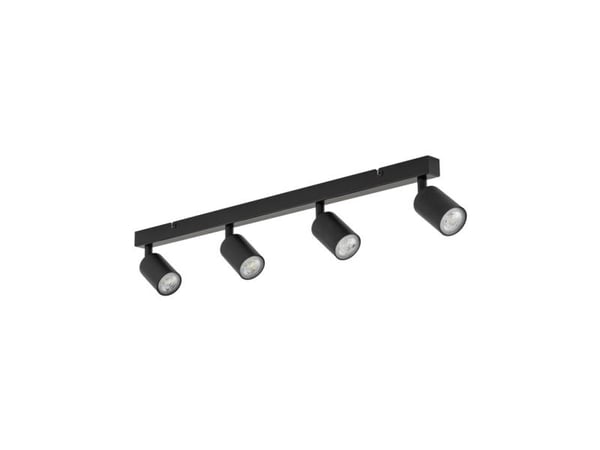 TK Lighting spotlampa TOP GU10 4x10W BK