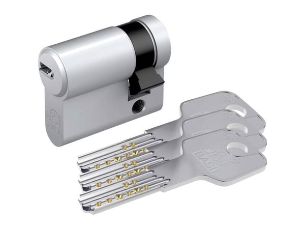 BASI BM5021-0000-0040, Europrofilsylinder, Sølv, 3 stykker, 1 stykker, 190 g, 1,5 cm