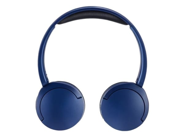 Panasonic RB-HF630BE - Hodetelefoner med mikrofon - on-ear - Bluetooth - trådløs - blå