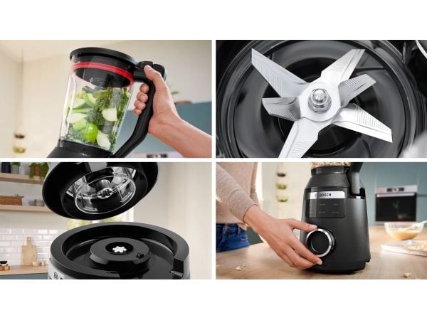 Bosch Serie 6 MMB6652B, Bord juicepresse, 2 l, Isknusing, 1 m, 1800 W, Sort