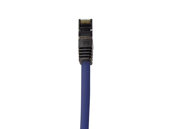 LogiLink Premium - Koblingskabel - RJ-45 (hann) til RJ-45 (hann) - 50 cm - SFTP, PiMF - CAT 8.1 - halogenfri, rund - blå