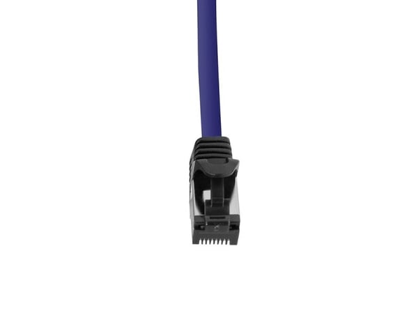 LogiLink Premium - Koblingskabel - RJ-45 (hann) til RJ-45 (hann) - 50 cm - SFTP, PiMF - CAT 8.1 - halogenfri, rund - blå