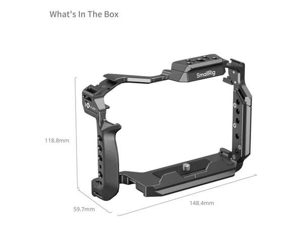 SmallRig 4902, 184,4 mm, 59,7 mm, 118,8 mm, 164 g, 180 mm, 138 mm
