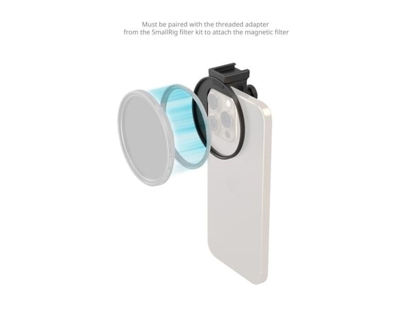SmallRig 5174, Adapter til objektiv, Sort, Aluminium, Silikon, Universel, 75 mm, 70 mm