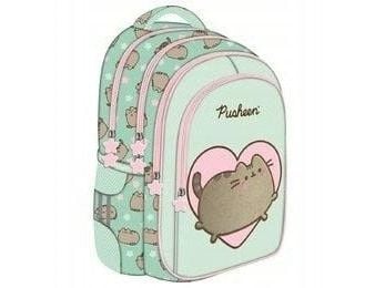 Ryggsekk 27x39x12 1ZAM 5 rom Pusheen mint folie Ryggsekk 27x39x12 1ZAM 5 rom Pusheen mint folie