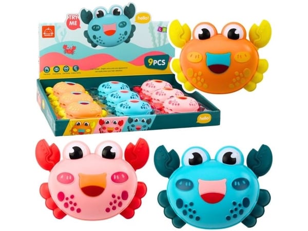 LeanToys interaktiv krabbe med driv MIX farger