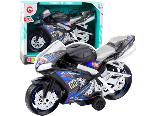 Racing Bike Racer Drive Lights Lyder Svart Blå