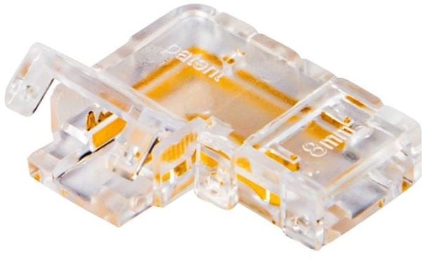70-724# Liitin "l"-tyyppiselle led-nauhalle 8mm 2pin cobille