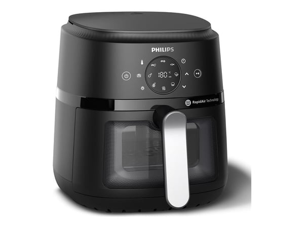 Philips 2000 Series NA221 - Varmluftsteker - 4.2 liter - 1.5 kW - svart / sølv
