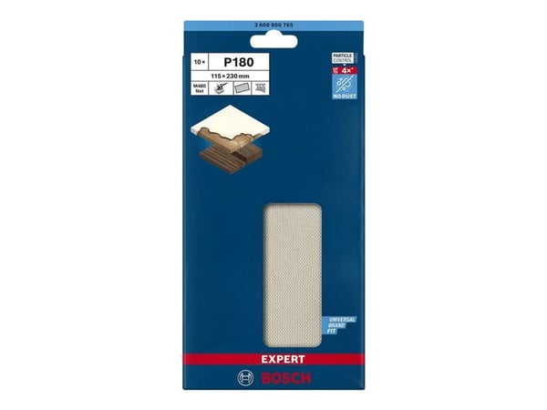 Bosch Expert M480 Net - Slipeark - 10 deler - rektangulær - grovkorn: P180 - 115 mm x 230 mm