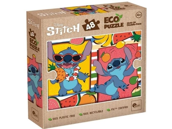 Lisciani LISCIANI EKO PUZZLE* KAHDEN PUOLEN PYÖREÄ OMPELI 48 EL.