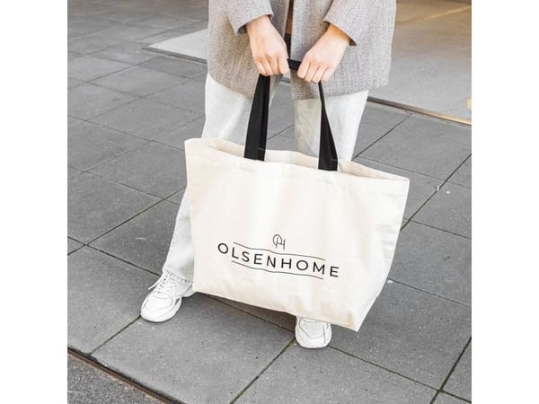 OlsenHome - shoppingväska med logotyp