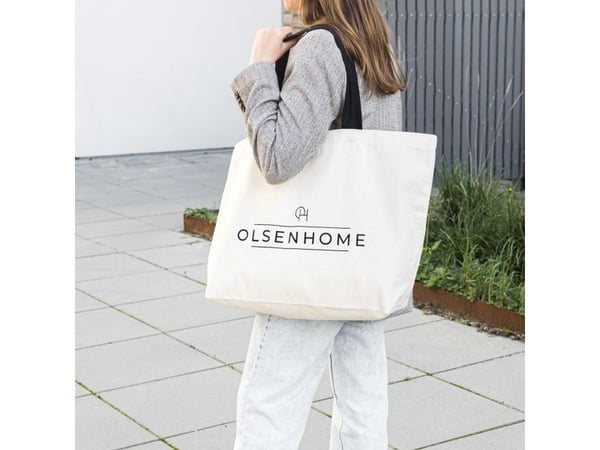 OlsenHome - shoppingväska med logotyp