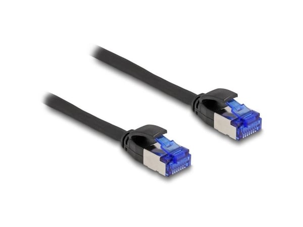 Delock RJ45 verkkokaapeli Cat.6A S/FTP Slim 3 m musta