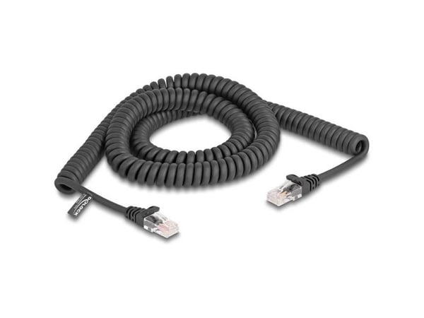 Delock RJ45 kierrekaapeli uros uros Cat.5e 3 m musta