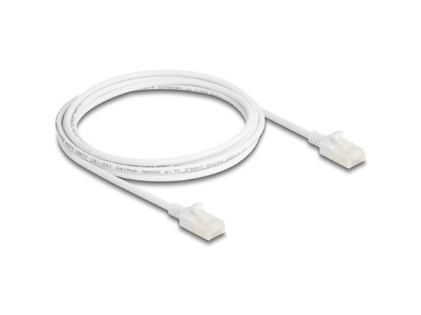 Delock - Koblingskabel - RJ-45 (hann) til RJ-45 (hann) - 2 m - 3.6 mm - U/UTP, uskjermet - CAT 6a - halogenfri, formstøpt, uten hindringer, slank -...