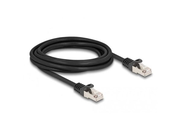 Delock - Nettverkskabel - RJ-50 (hann) til RJ-50 (hann) - 3 m - S/FTP - uten hindringer - svart