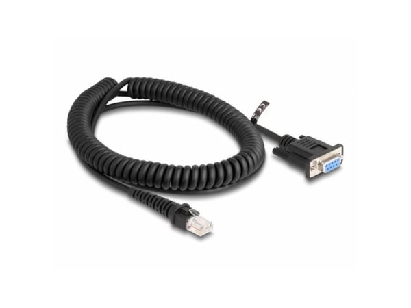 Delock - Seriell kabel - DB-9 (hunn) til RJ-50 (hann) - 1.5 m - rullet sammen, tommelskruer - svart