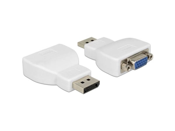 DeLOCK 65568, DisplayPort, VGA, Valkoinen