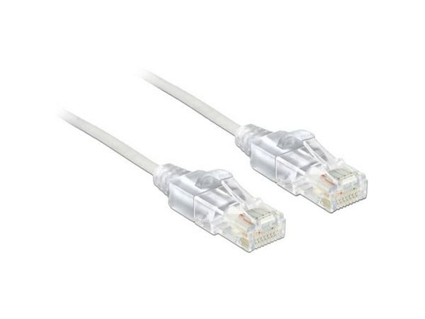 Delock - Koppeledning - RJ-45 (hann) til RJ-45 (hann) - 50 cm - UTP - CAT 6 - halogenfri - hvit