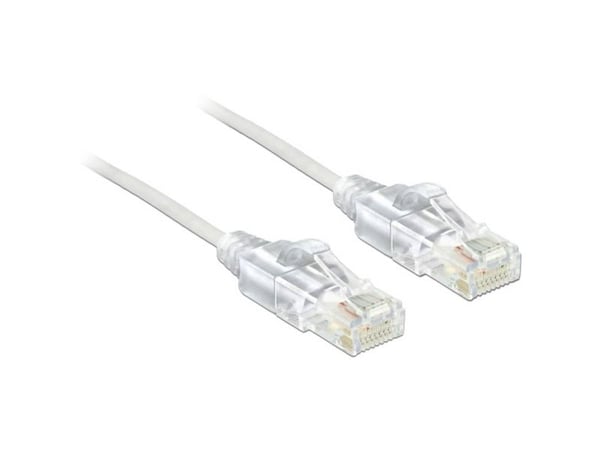 Delock - Koppeledning - RJ-45 (hann) til RJ-45 (hann) - 1 m - UTP - CAT 6 - halogenfri - hvit