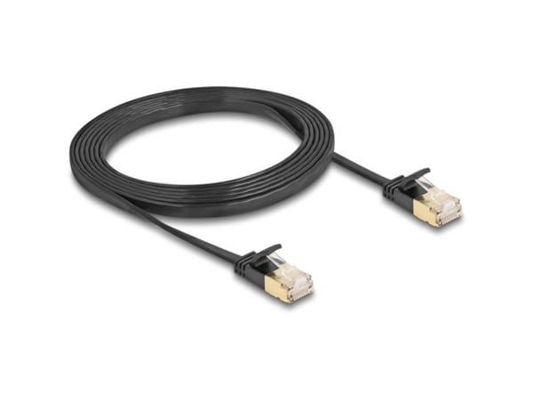 DeLOCK 80346, 2 m, Cat7, U/FTP (STP), RJ-45, RJ-45, musta