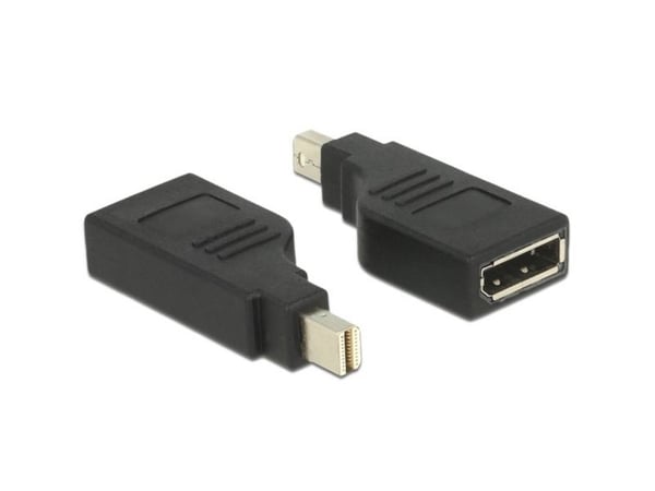 Delock Adapter mini Displayport 1.2 male > Displayport female 4K 90° turned - DisplayPort-adapter - Mini DisplayPort (hane) vinklad till DisplayPor...