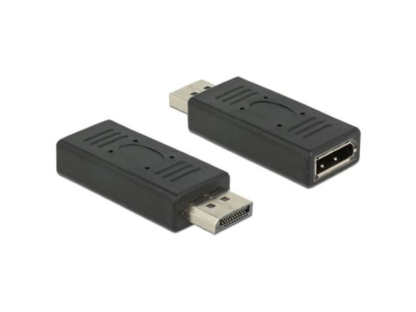 Delock - DisplayPort-adapter - DisplayPort (hann) til DisplayPort (hunn) - svart