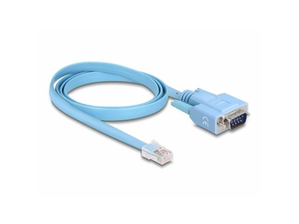 Delock - Seriell adapter - DB-9 (hann) til RJ-45 (hann) - 1 m - EIA-232 - blå