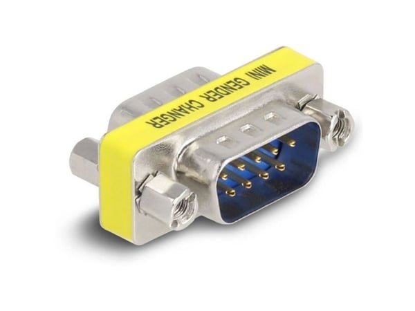 DeLOCK 66464, D-Sub 9 pin, D-Sub 9 pin, Hopea, Keltainen