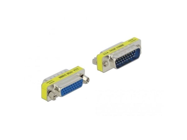 Delock - Seriell- / parallell-hann-hunnveksler - DB-26 (hann) til DB-26 (hunn) skrubar