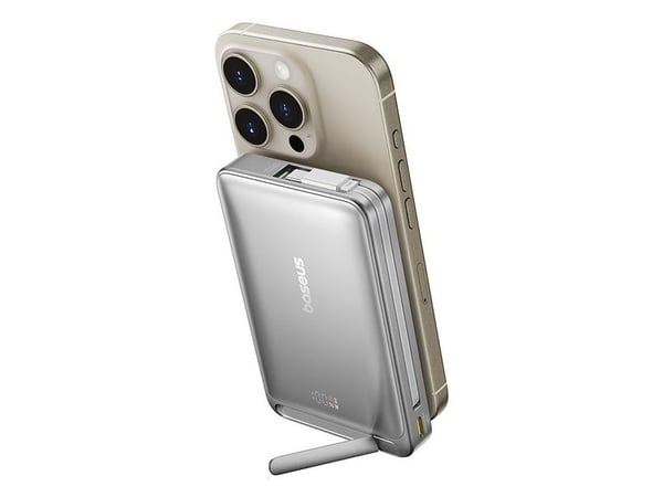 Baseus Nomos, 10000 mAh, Trådløs lading, 45 W, Grå