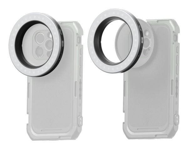 SmallRig 4873, Selfie-lys, Sort, Hvit, Akrylonitril-butadien-styren (ABS), Aluminium, Polykarbonat (PC), Universell, Batteri, Innebygd batteri