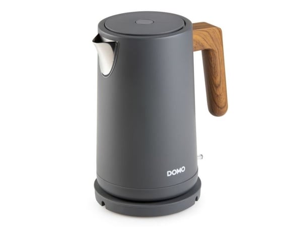 Domo Wood You, 1,7 l, 2200 W, Grå, Vannivåindikator, Overopphetingsbeskyttelse, Trådløs