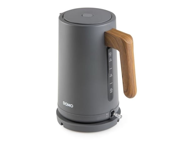 Domo Wood You, 1,7 l, 2200 W, Grå, Vannivåindikator, Overopphetingsbeskyttelse, Trådløs