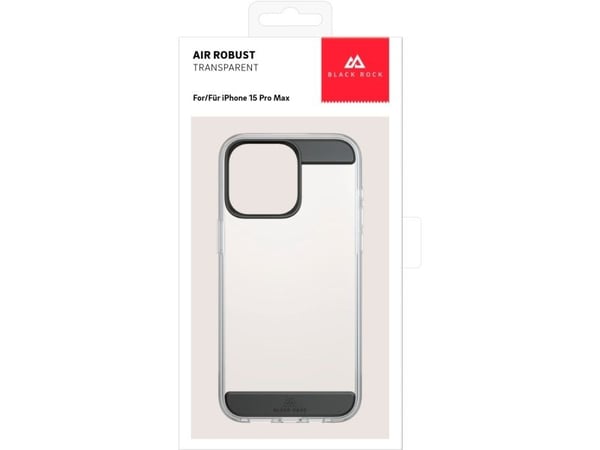 Black Rock Air Robust, Etui, Apple, iPhone 15 Pro Max, 17 cm (6.69"), Sort