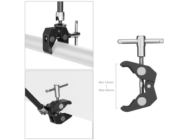 SmallRig 5326, Sort, Aluminium, Rustfritt stål, 110 mm, 40 mm, 220 mm, 457 g