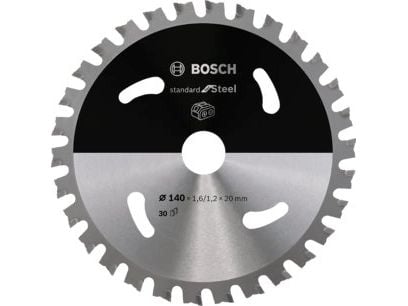 Bosch Standard for Steel - Sirkelformet sagblad - for stål - 140 mm - 30 tenner