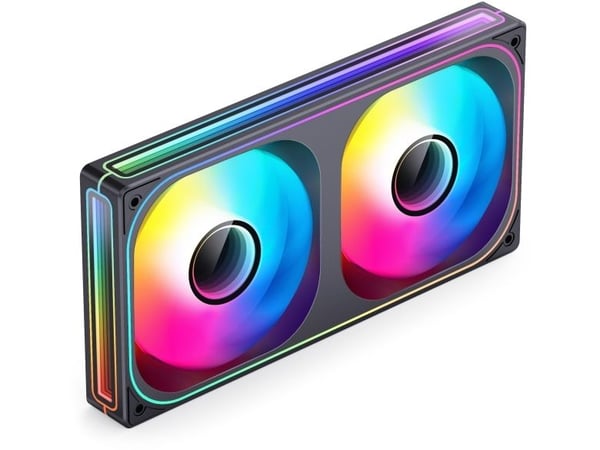 Jonsbo ZB-240 Infinity Mirror ARGB PWM fläkt - 240 mm svart (ZB-240B)